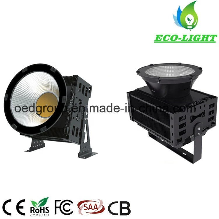 1500W Outdoor Waterproof High Power Industrial Lighting IP65 LED High Bay Flood Light Fixture with 5 Years Warranty