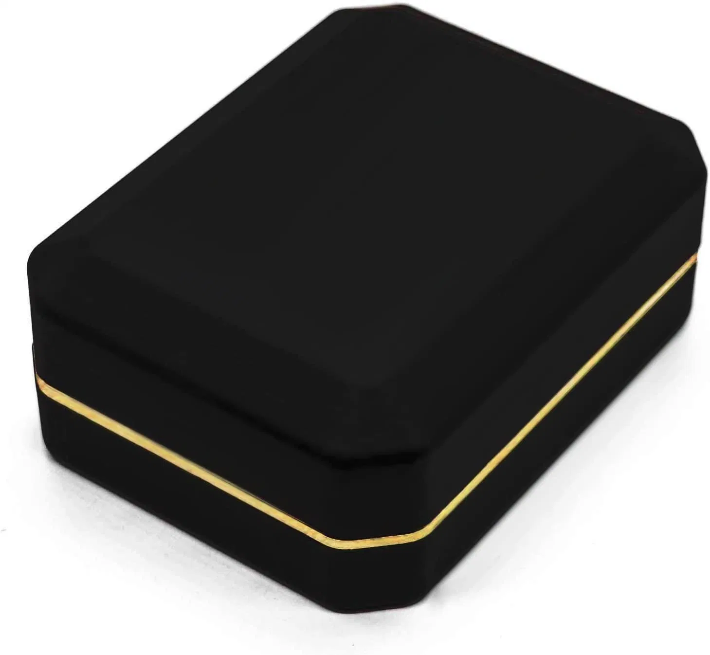 Luxury Pendant Box, Velvet Jewelry Box Storage Case with LED Light