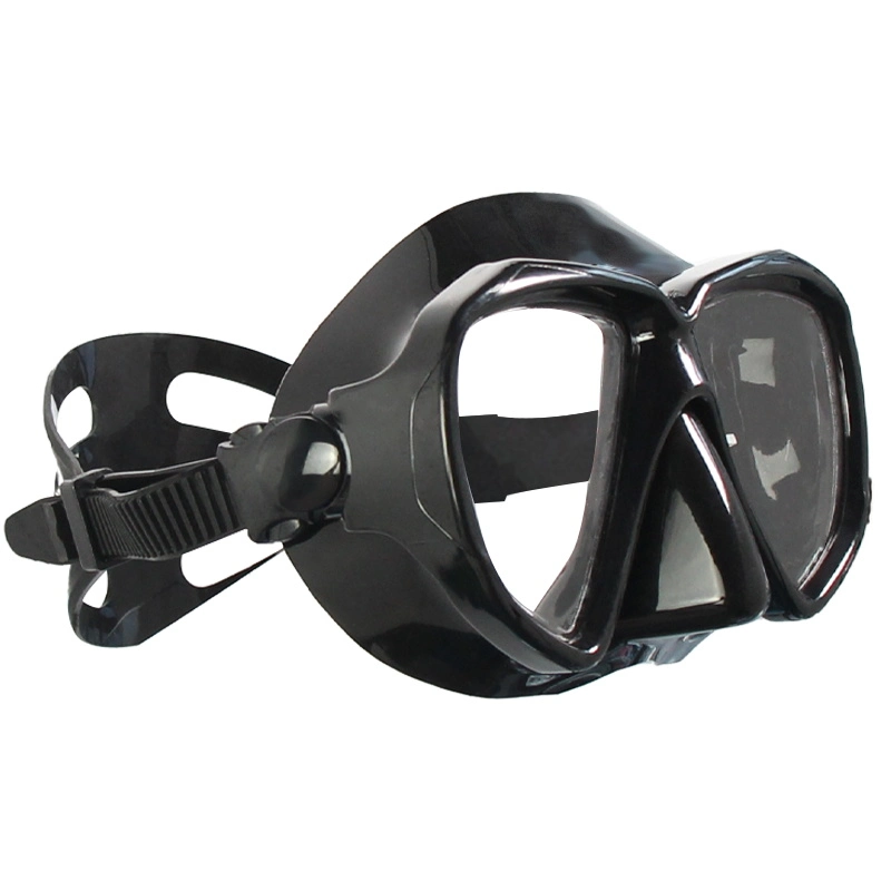 2023 HD Tempered Glass Adjustable Strap Anti-Fog Scuba Snorkel Set Diving Mask for Adults