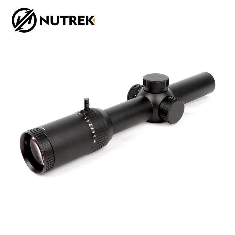 Nutrek Optics 1-10X24 SFP Ffp Fiber Reinforced Waterproof Hunting Gun Riflescope Red DOT Scope