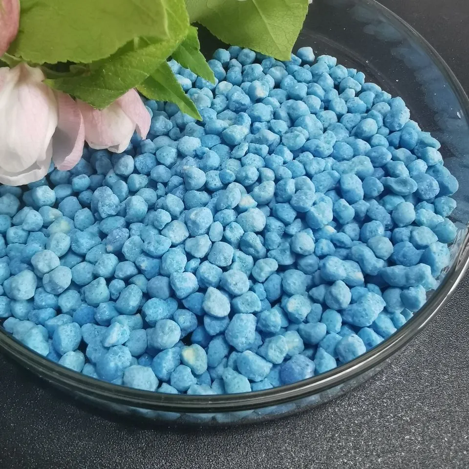 Blue Particles Ammonium Sulfate Nitrogen Containing 21% Nitrogen Fertilizer Granular