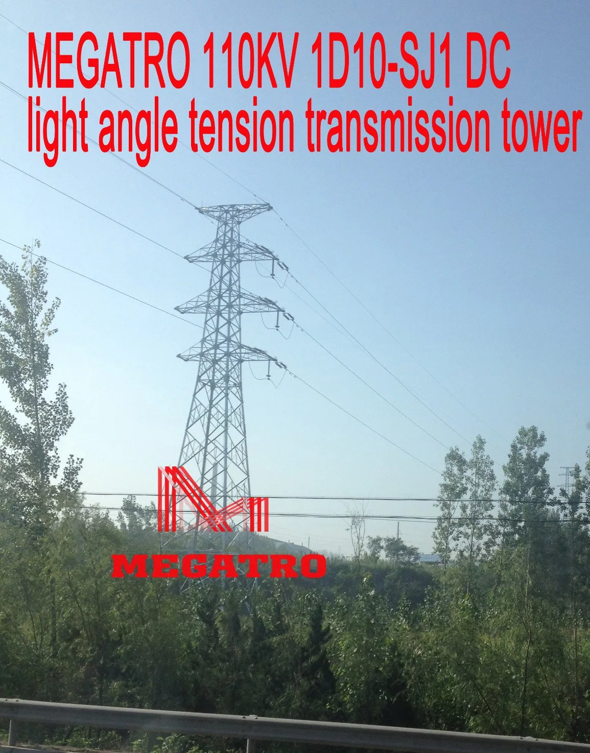 Megatro 110kv 1d10-Sj1 DC Light Angle Tension Transmission Tower