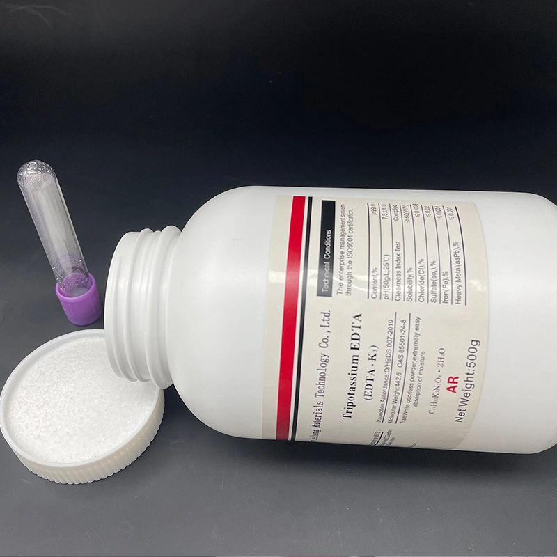 White Powder Ethylenediaminetraeacic حمض الخل Triالبوتاسيوم الملح CAS 65501-24-8