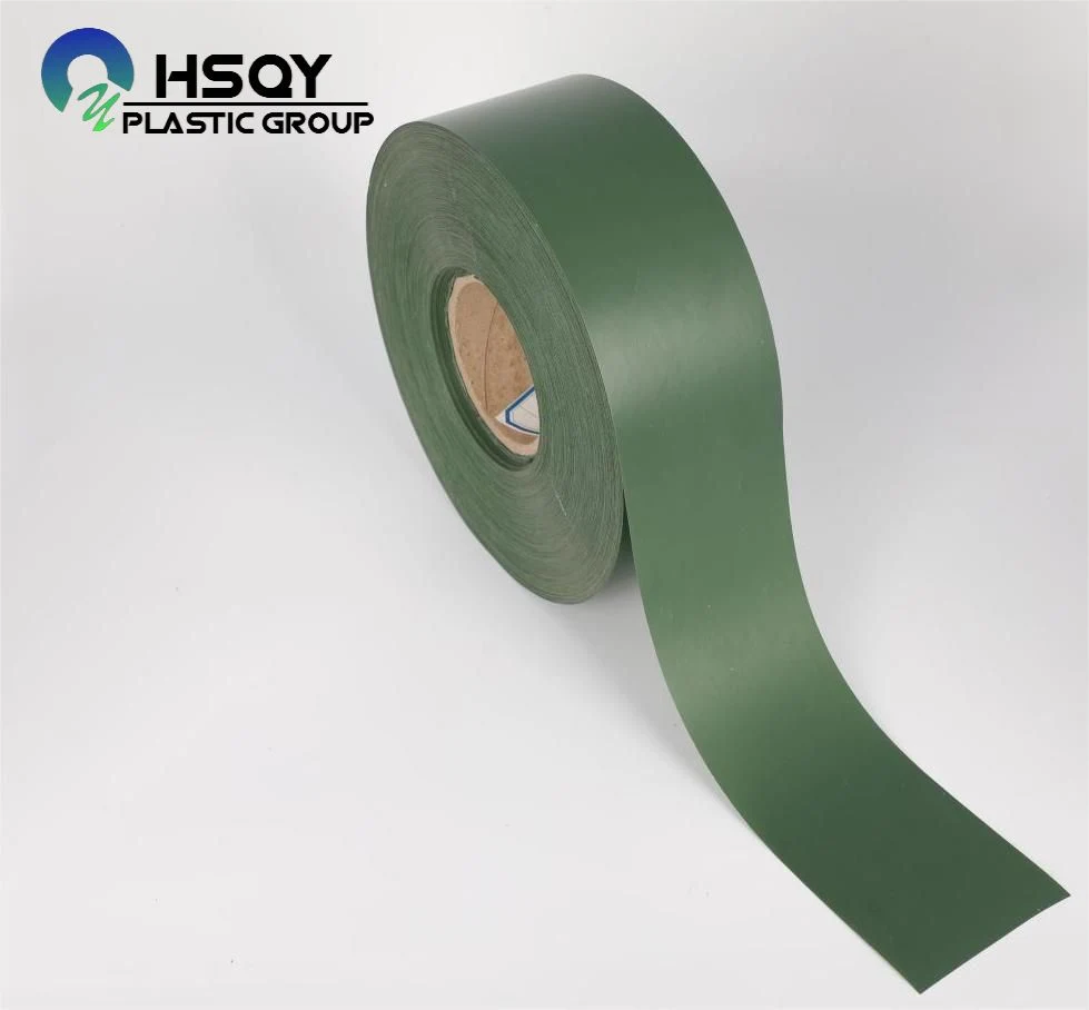 Different Colors Customization Plastic Decorative Material Fence Sheet Green Color PVC Rigid Film Roll for Making Artificial Tree