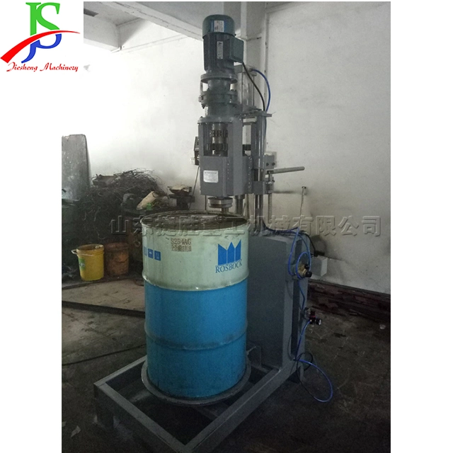 Jiesheng Type 160 Vertical Semi Automatic Barrel Opener Waste Old Oil Drum Break Down Machine