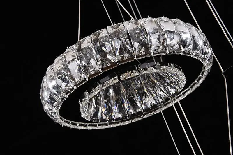 Modern Crystal LED Chandelier Pendant Light for Dining Table