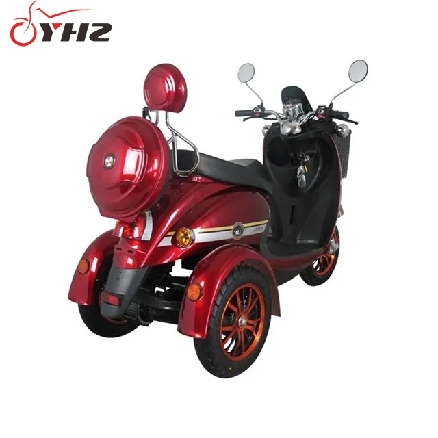 Quality 3-Wheels with Big Basket 48V20ah500W Mobility Moped Electric Scooter