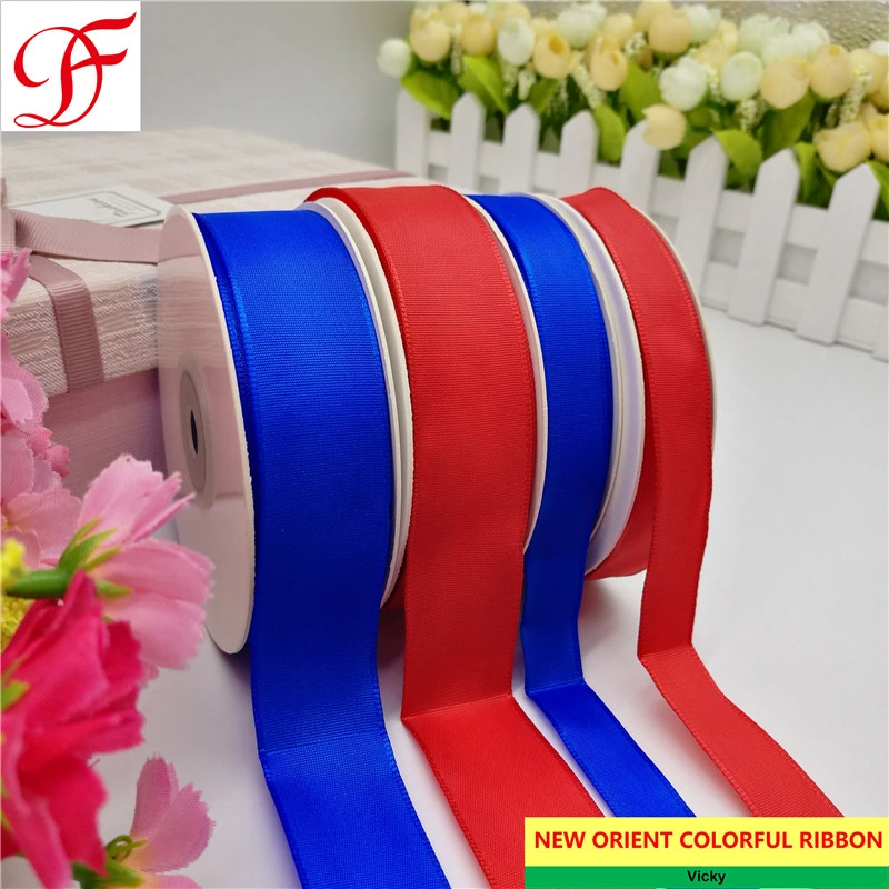Dyed Polyester Wired Taffeta Double/Single Face Satin Grosgrain Gingham Sheer Organza Hemp Ribbon for Gift/Decoration/Packing/Wrapping/Garments Accessories