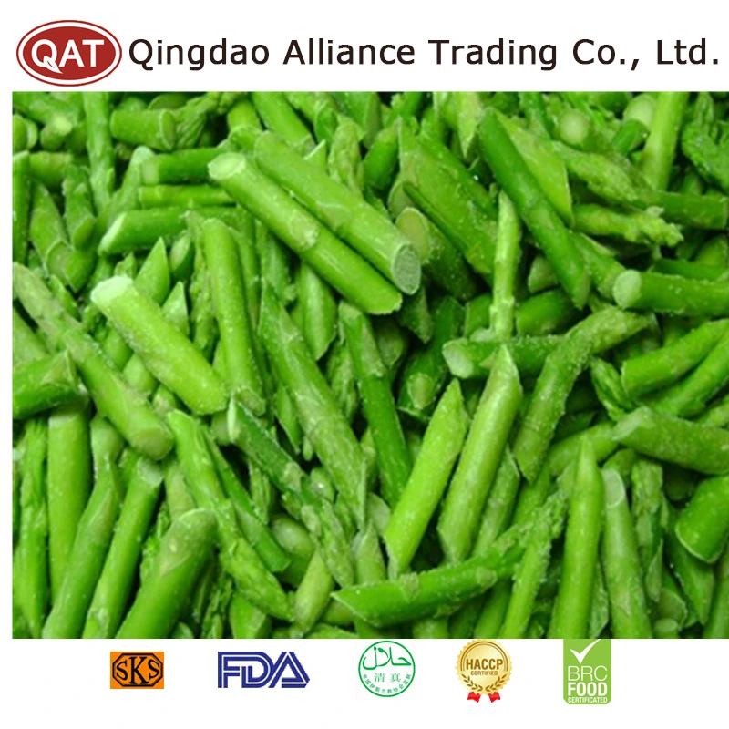 Good Price IQF Cut Asparagus Frozen Whole Green Asparagus with Brc ISO Certificates