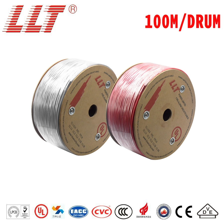 Llt 2 Core 2.5mm+E Copper Wire UL Approve Fire Alarm Proof Cable for Emergency Panic Alarm System&Nbsp;