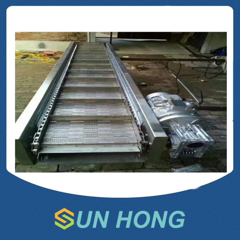 Waste Paper Stainless Steel Flat Chain Conveyor