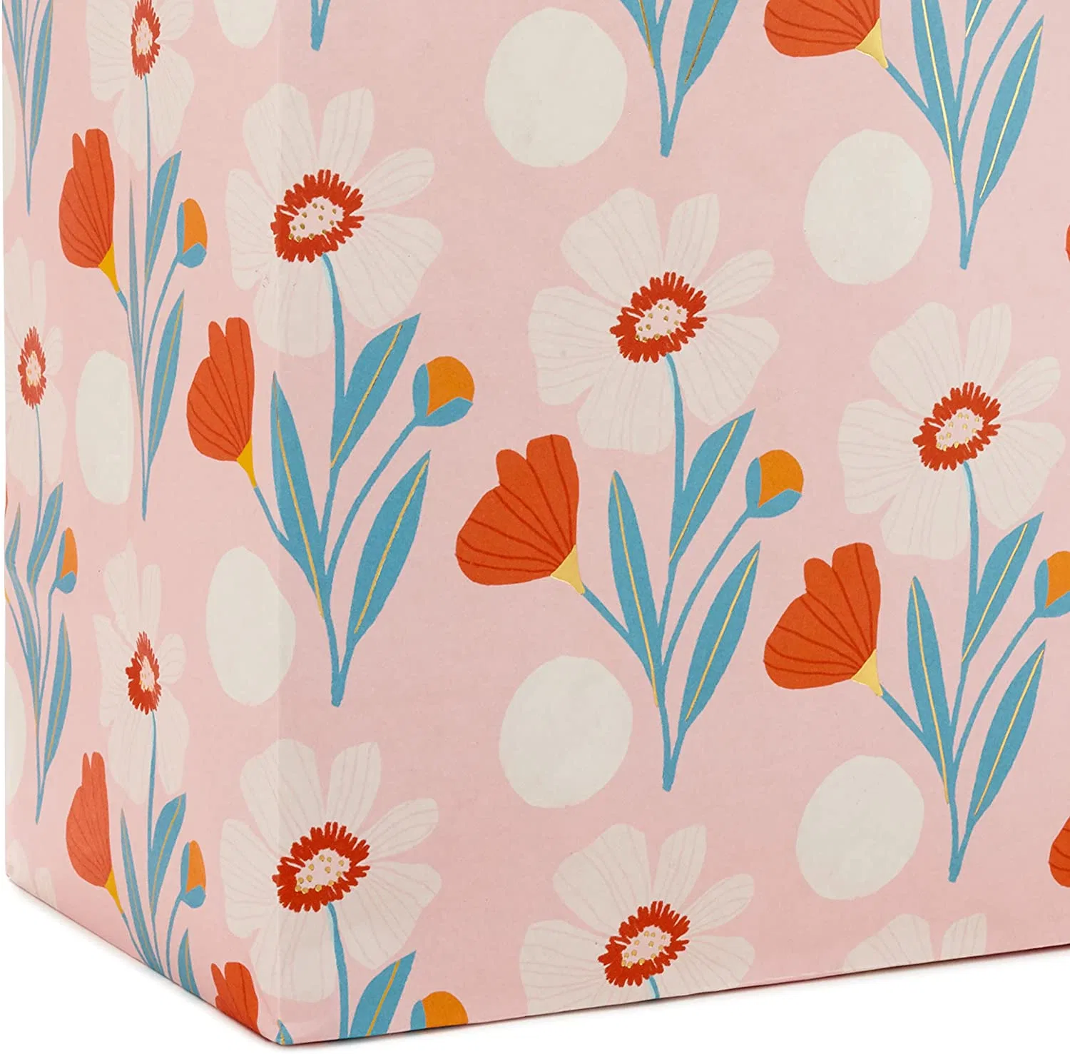 8pk Assorted Sizes 7 Inch 10 Inch Floral Lemon Promotion Sales for Mother Day Easter Shopping Bag Gift Paper Bag