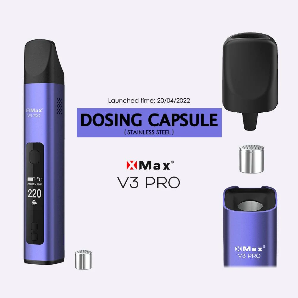 2022 Vente en gros Meilleure Cigarette Électronique sans Nicotine Pipe Wax Xmax V3 PRO Vaporisateur d'Herbes Sèches pour Fumer Vape