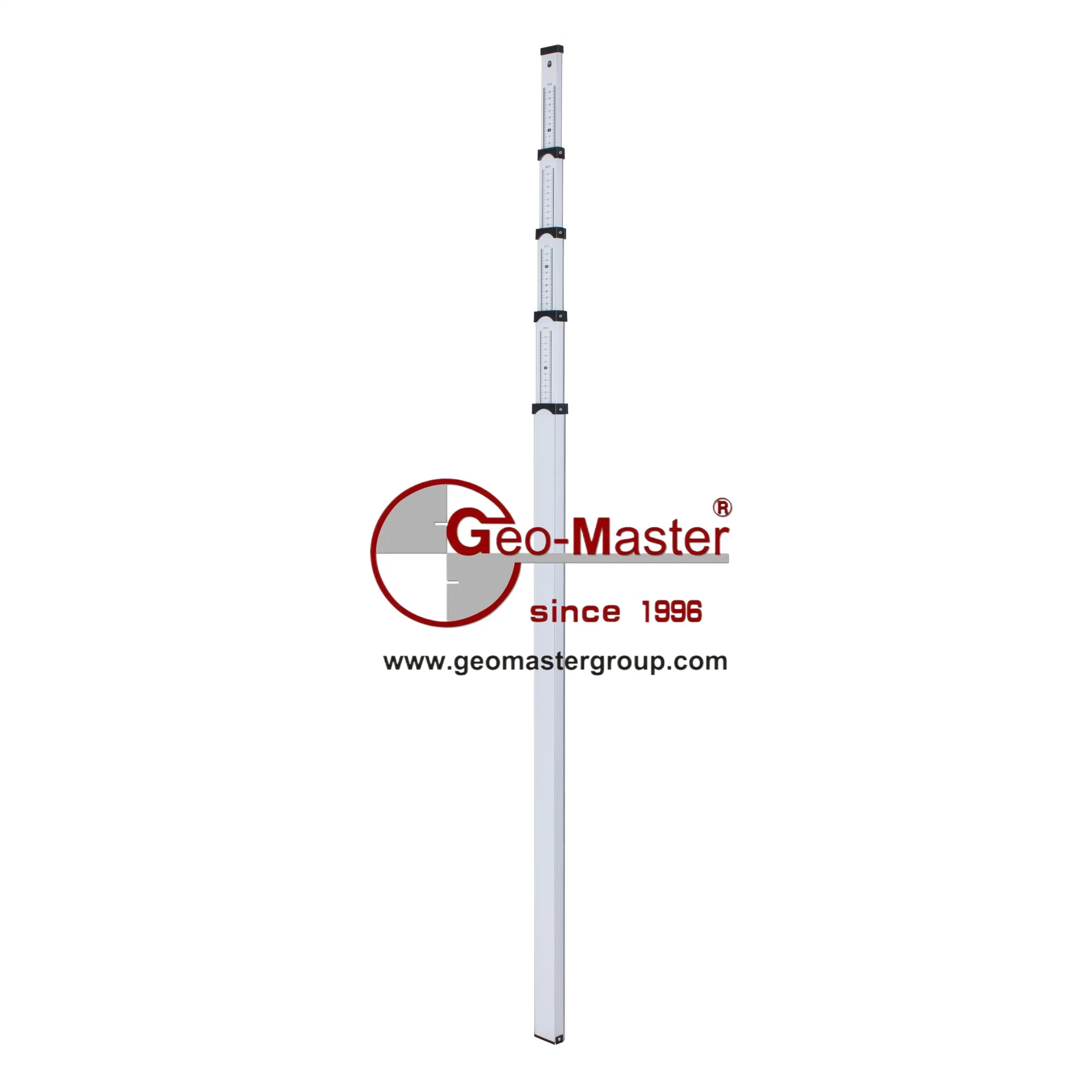 Geomaster 5m&times; 5sections Height Measuring Staff W. 40cm Metal Arm