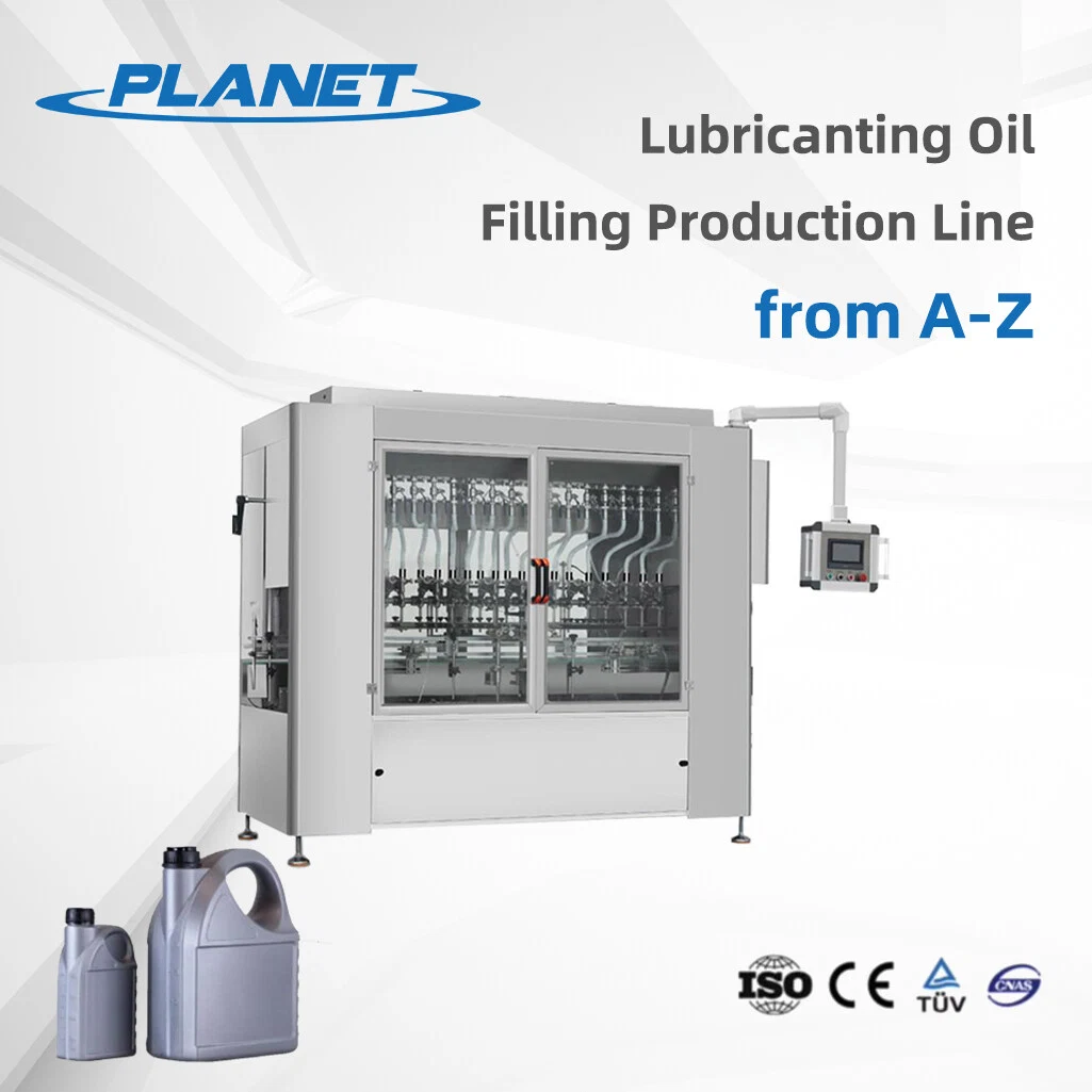 Fully Automatic Bottle Liquid Brake Lubricant Lubricating Engine Lube Oil Filling Machine Filling Line