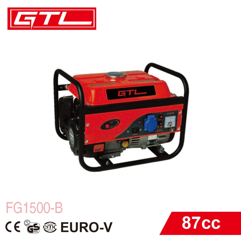 900W 87cc Portable Gas Power Generator Gasoline Generator with 154f Engine (FG1500-B)