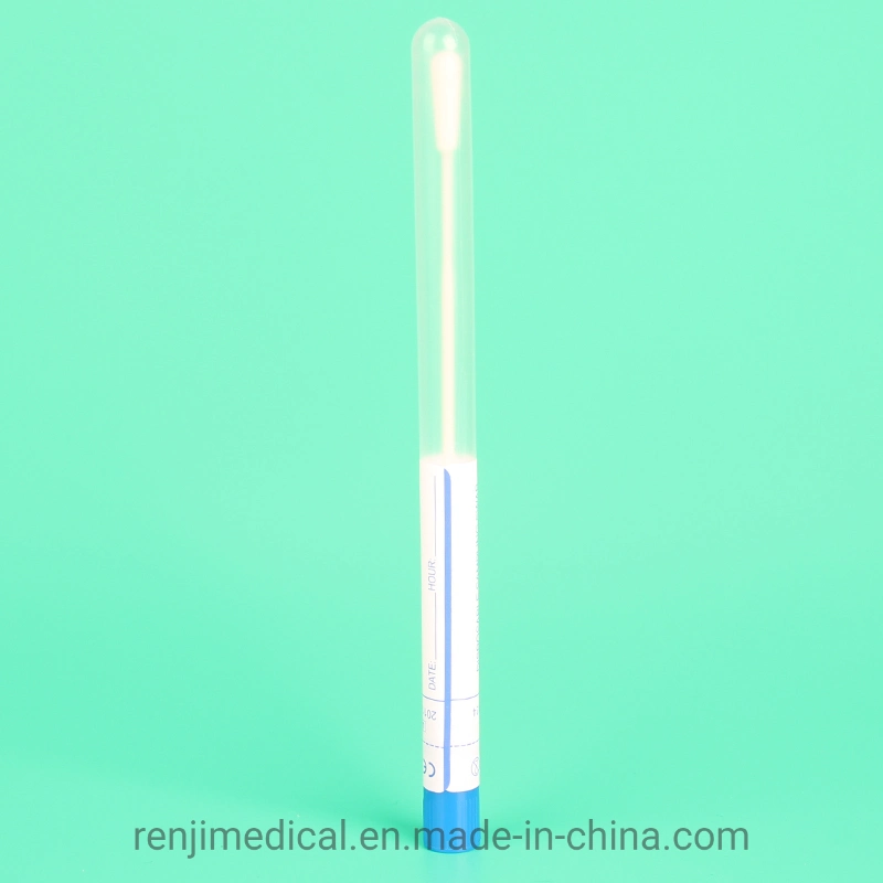 Disposable Medical Supplies Clinical Virus Sampling Test Swab Stick Throat Saliva DNA/Rna Flocked Swab Sample Collection Kit