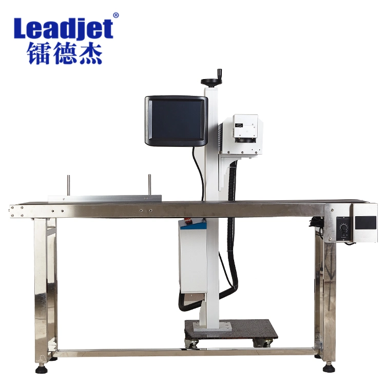 Leadjet 30W CO2 Laser Marking Machine for Pet Bottle Plastic Bag Expiration Date