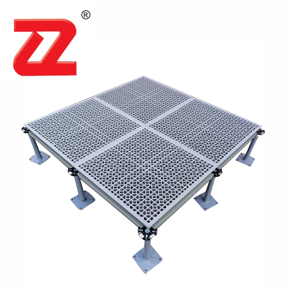 High Strength 55% Airflow Aluminum Raised Floor Grille Panels for Telecommunications, Power Electronics