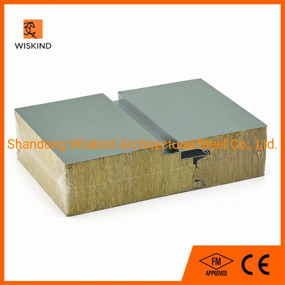 98% Water Resistent Building Material Insulation Rock Wool Composite Board