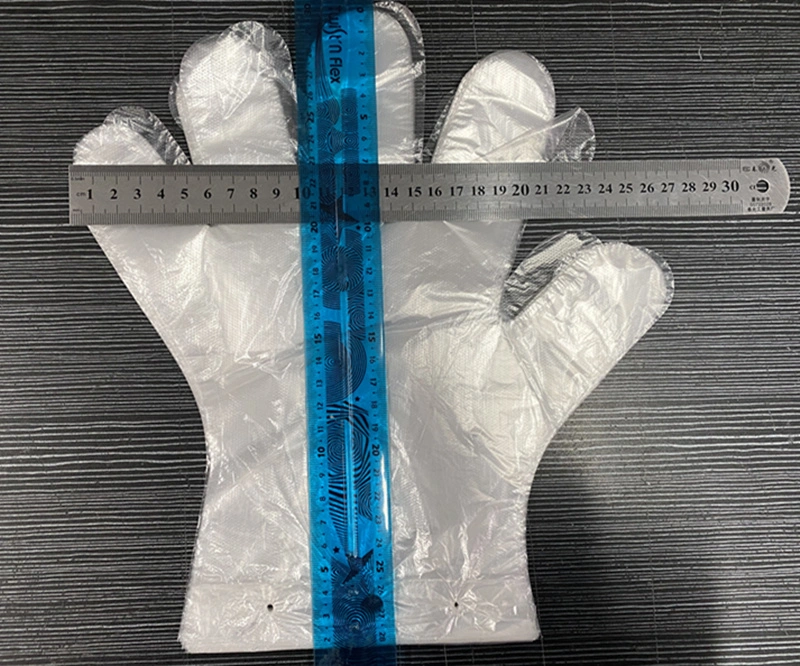 Hot Sale Disposable Plastic Glove_Blue Color Transparent