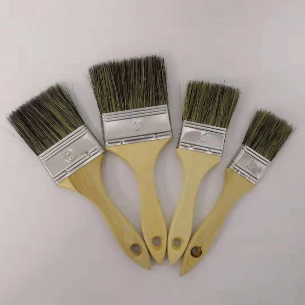 High Quality Wooden Handle Pure Nylon Paint Brush