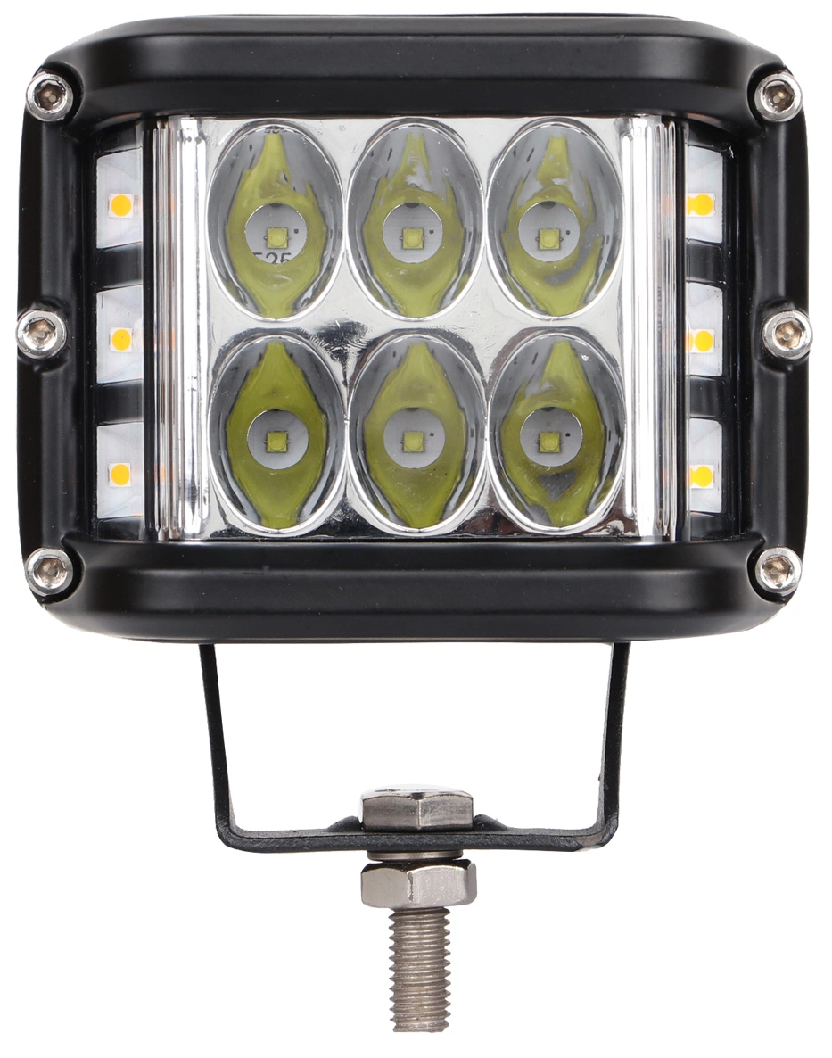 Lmusonu Nueva linterna de luz estroboscópica LED CREE K1260d de la luz de trabajo de 3,5 pulgadas, 36W Blanco/Amarillo Color