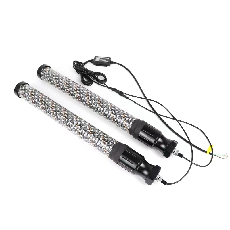 12V 24V Chubby LED Whip by APP and Music Function for ATV UTV Truck Jeep