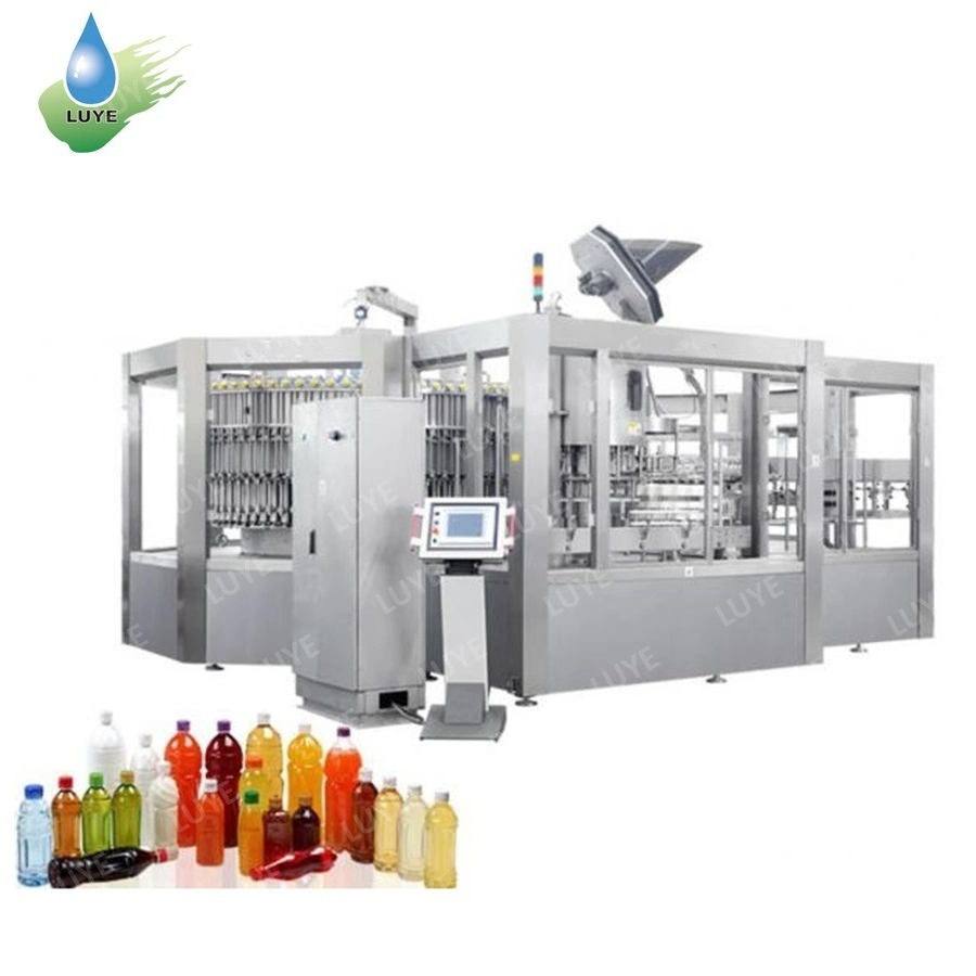 2022 Factory Automatic Pet Plastic Bottle Production Line Beverage Soft Drink Fill Sparking Mineral Pure Water Aqua Juice Liquid Filling Bottling Machine