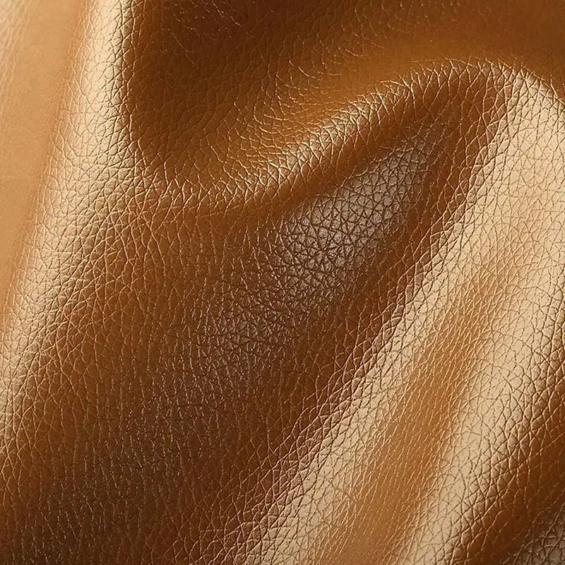 Dark Brown High Temperature and High Pressure PU Synthetic Leather for Slipper Shoe Leather