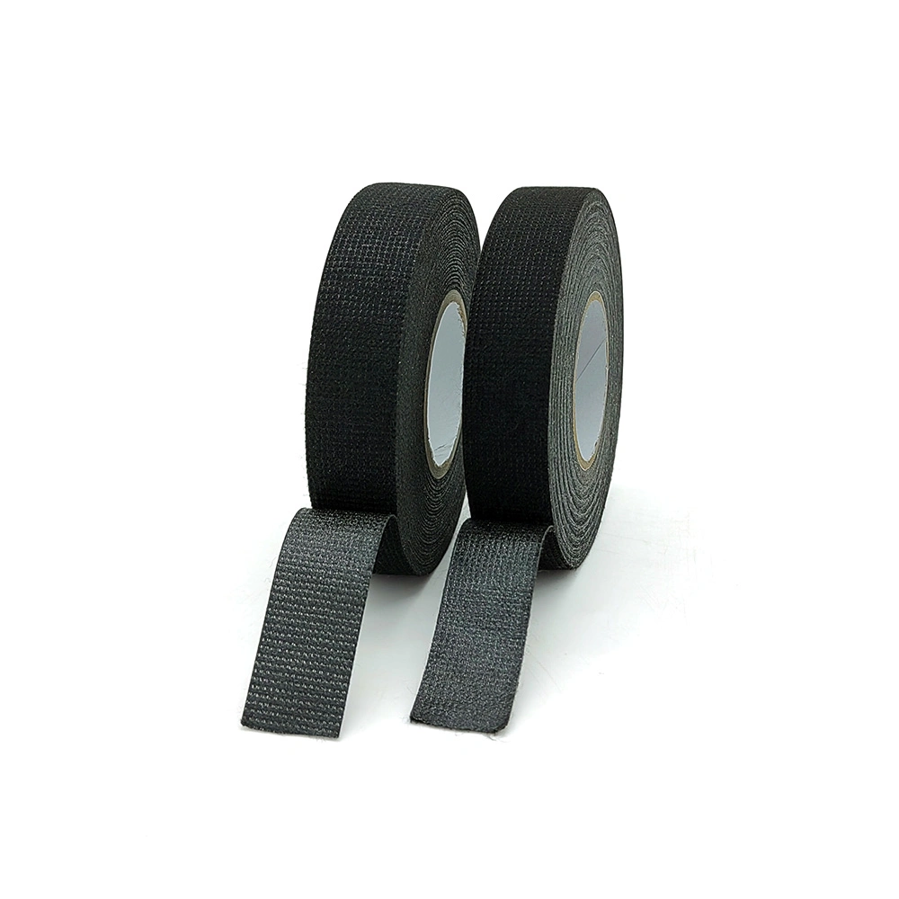 Adhesive Cloth Fabric Cotton Insulation Tape Black Wiring Harness Electrical Cable Tape