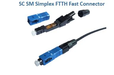 Sc Singlemode Sx FTTH Fast Connector