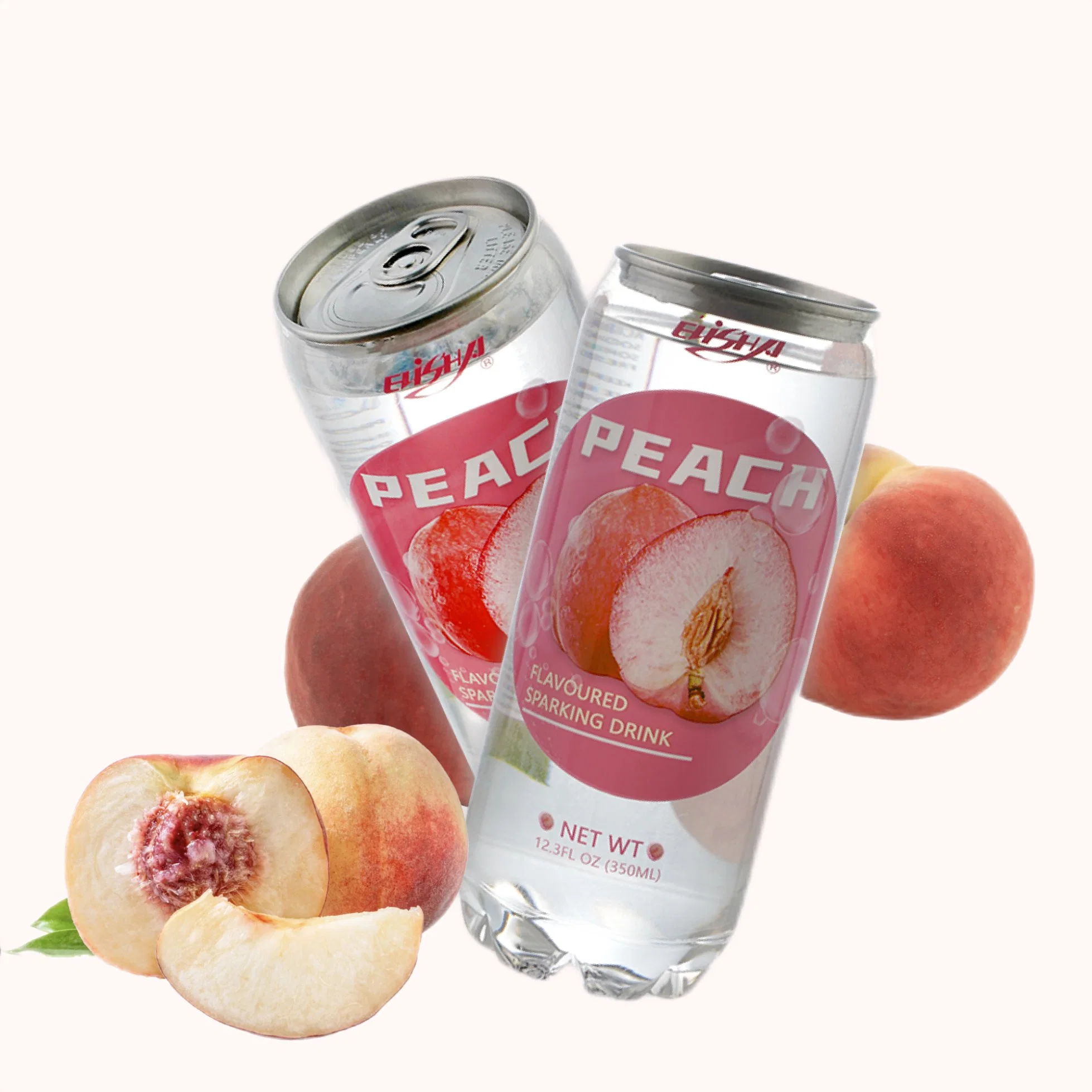 350ml Pet Can Peach Flavor Soft Drink/ Sparking Drinks