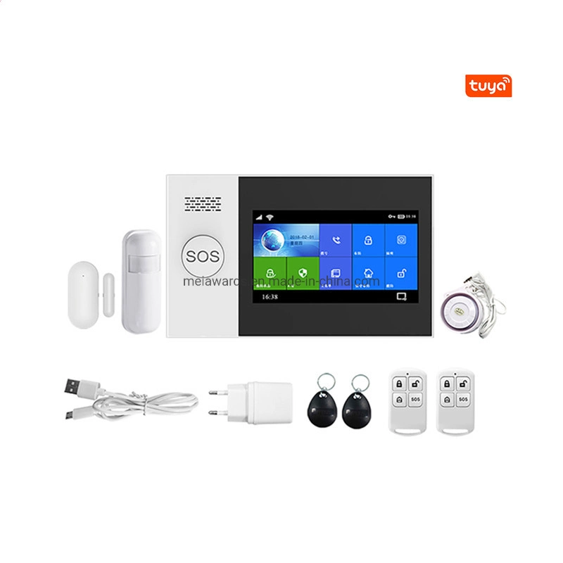 Anti Theft Touch Panel Smart Tuya WiFi GSM 3G 4G Home Security Smart Alarm System