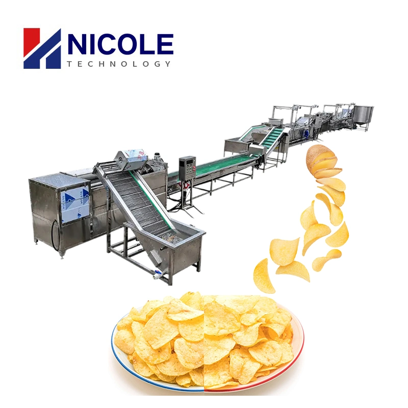 Fabricação de máquinas de processamento de batatas fritas completas batatas fritas confeccionado Linha