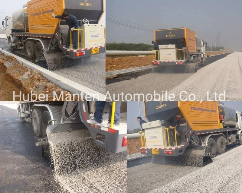 Factory Price 8X4 Intelligent Asphalt Road Tanks Gravel Synchronous Slurry Seal Chip Sealer Truck