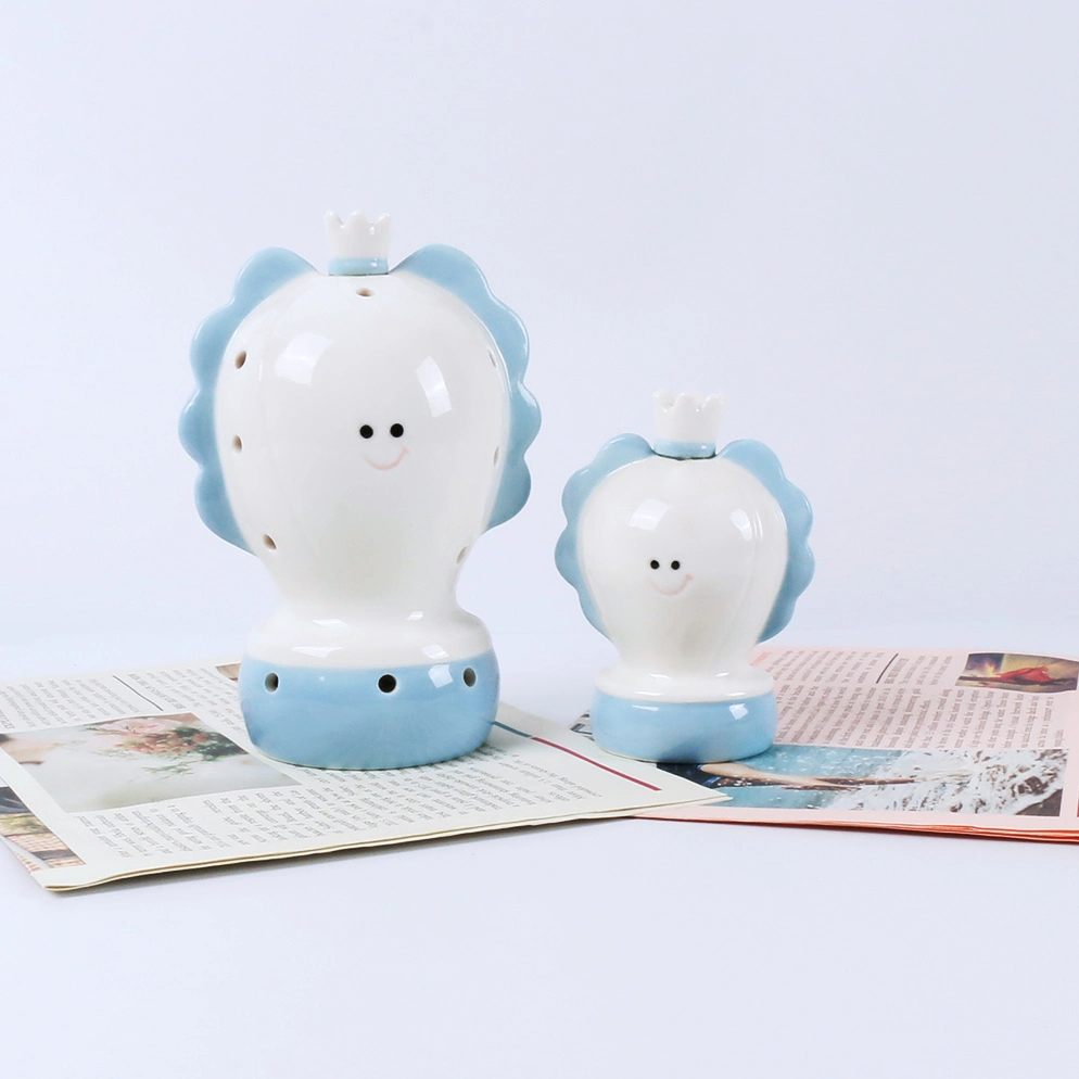 New Arrival Cute Lamp Porcelain Decor Ceramic Light Family Crafts Home Decoration