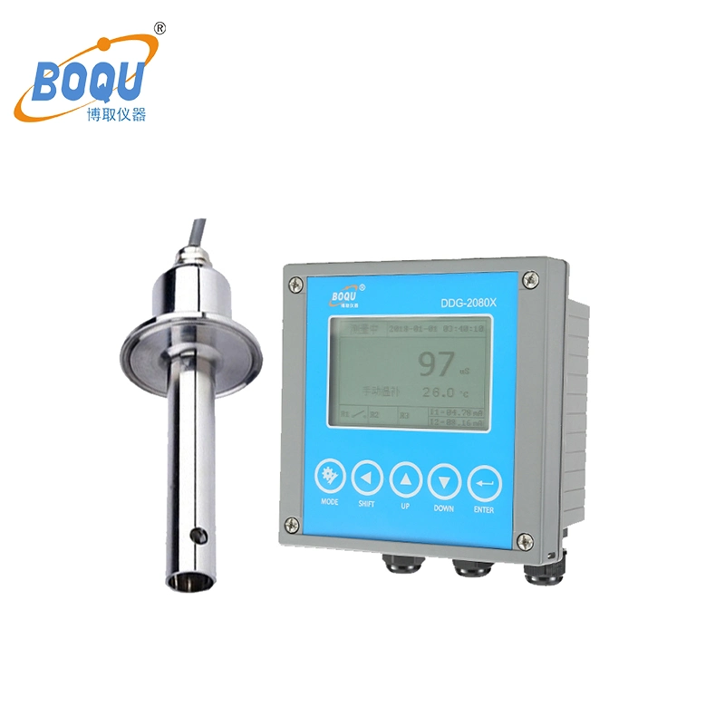 Boqu DDG-2080X stérilisation température élevée sonde de conductivité électrique EC ppm Conductimètre spécifique