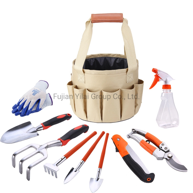 Gardening Tools and Equipment 2022 Aluminum Alloy Hand Shovel Trowel Rake Gift Box Garden Tool Set