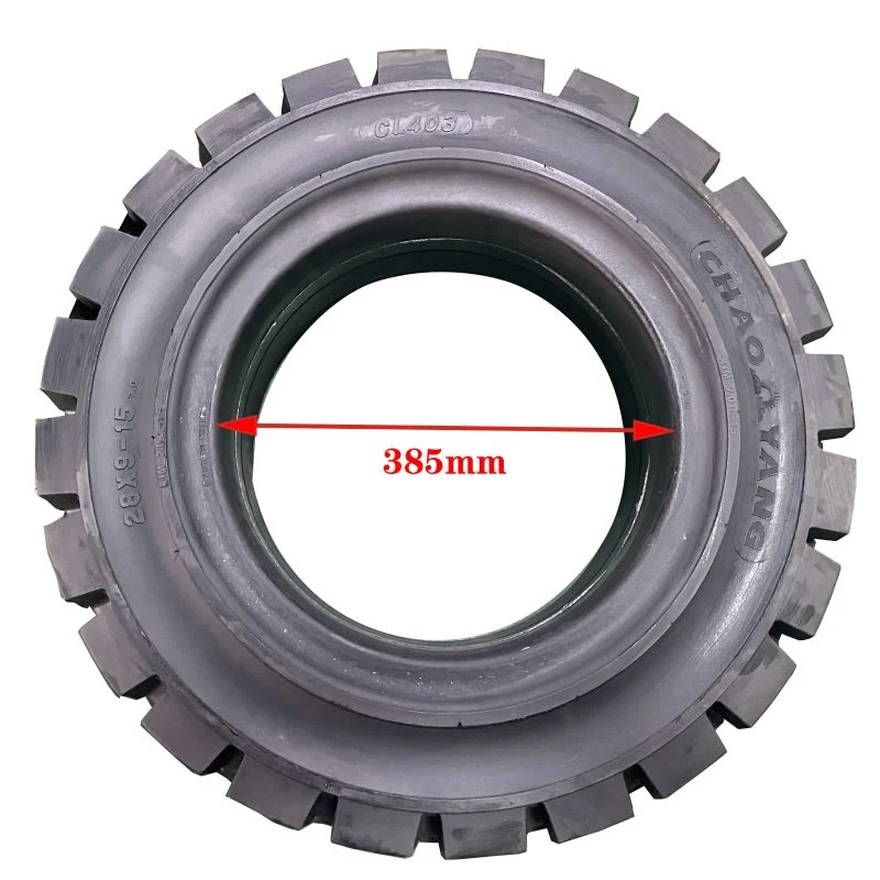 Premium Rubber Solid Tire 28*9-15 Forklift Solid Tire Industrial Tire Suitable for Hangcha Heli Toyota Linde Hyster Liugong etc