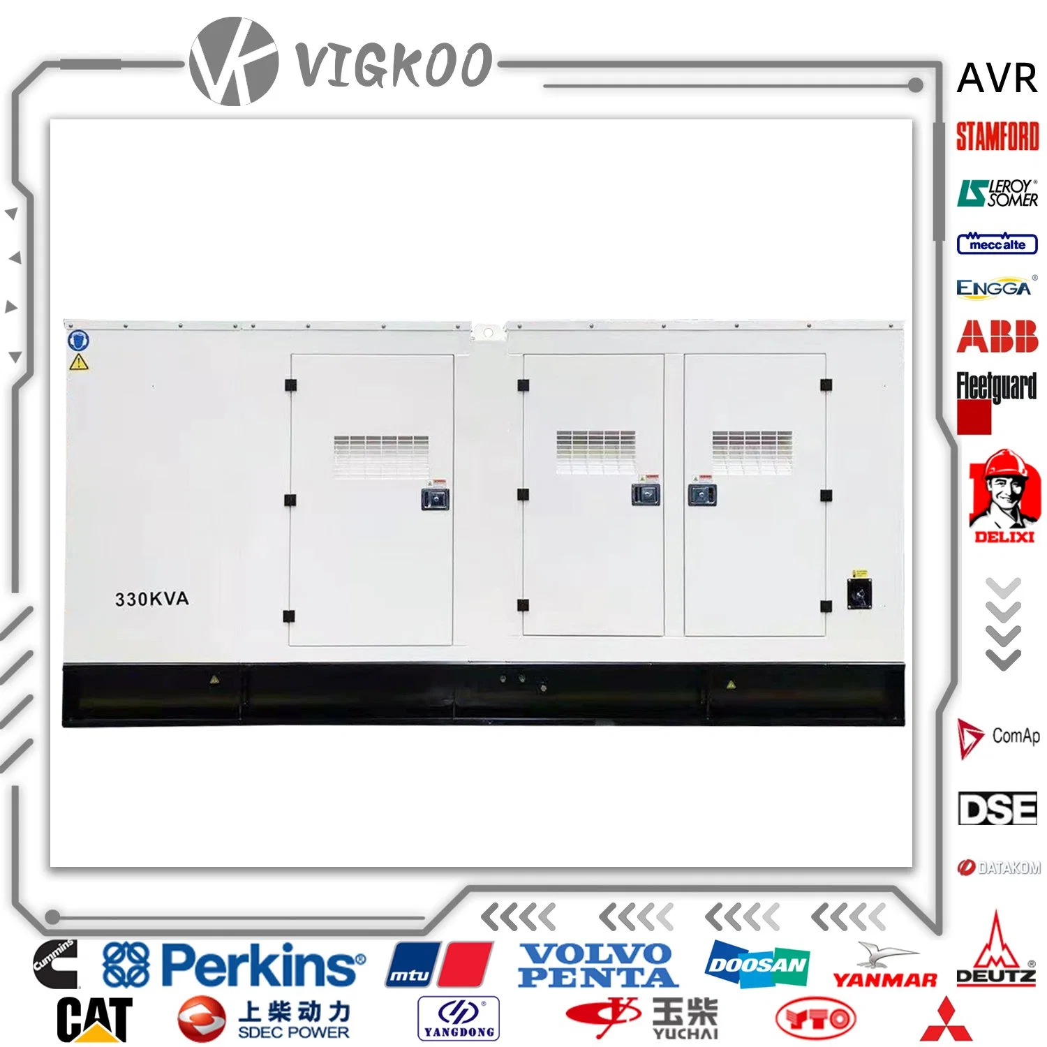 Electric Silent Type 10 kVA to 4000 Kw Diesel Power Generation