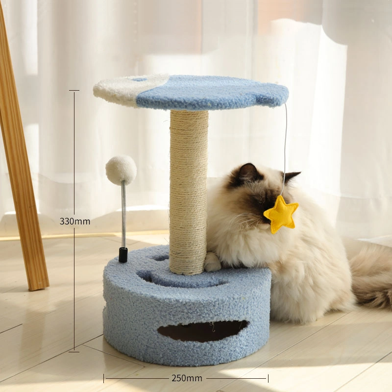 Good Feedback Wooden Sisal Cat Toy Playing Pet-Friendly Cat Scratching Board