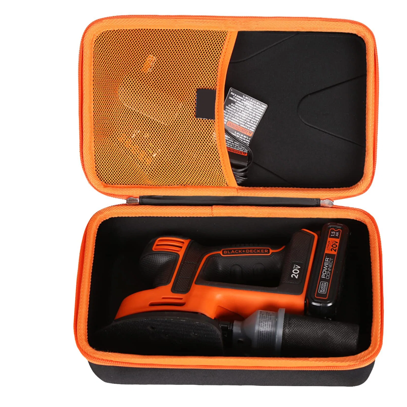 Sustitución de la funda rígida para la herramienta de lijadora de hojas Black+Decker 20V Max Caso