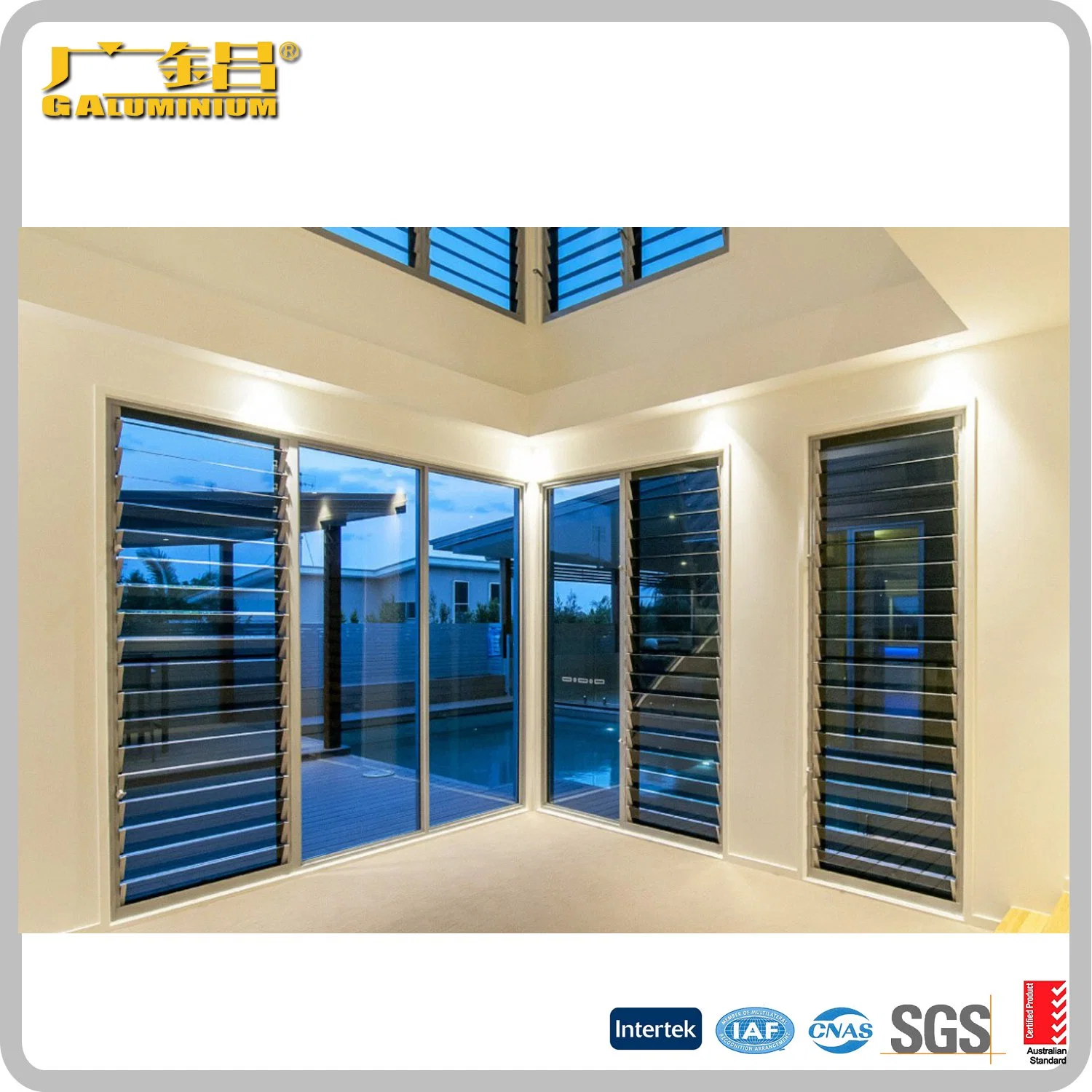 Adjustable! Aluminium Glass Louver Shutter Window