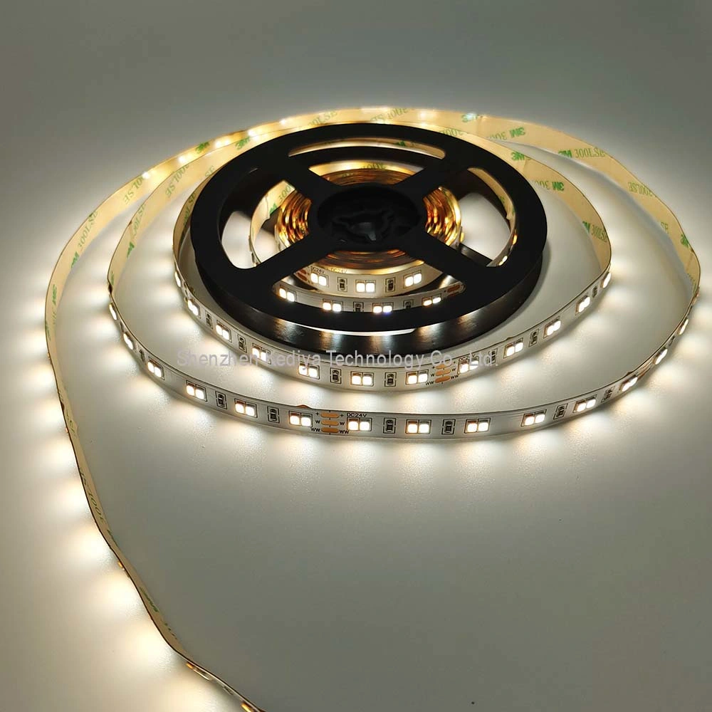 SMD2835 120LED/M Dual White CCT LED Strip Light Warm White Nature White 1800-6500K LED Tape