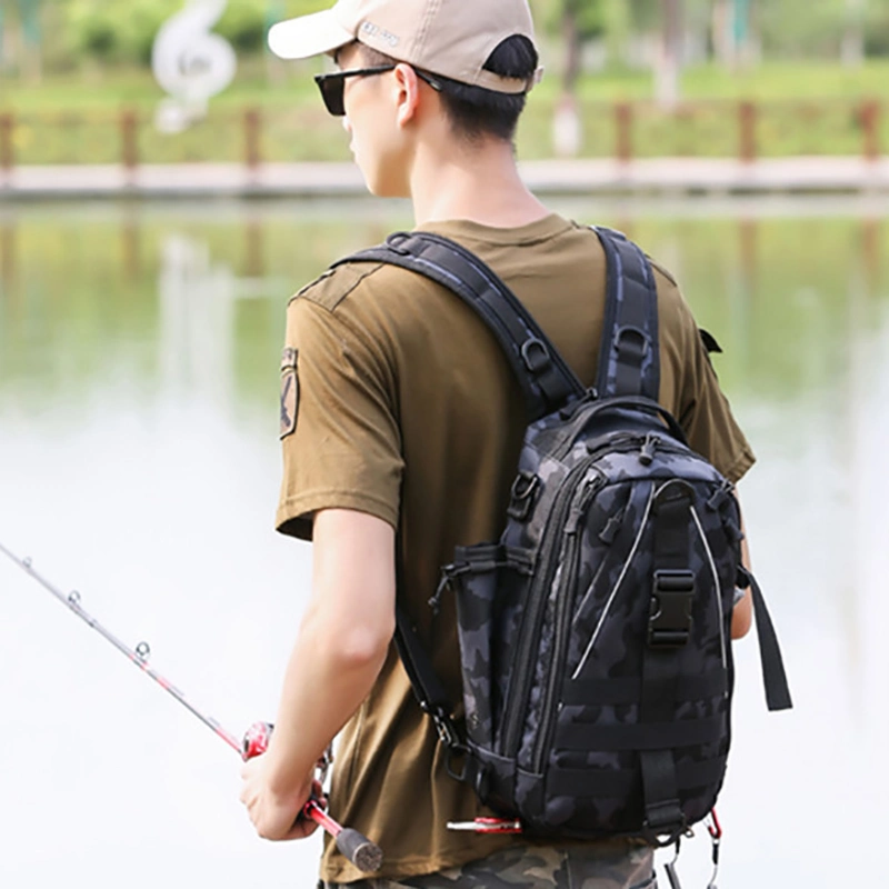 SA81 Convertible Sling Backpack Waist Travel Chest Sport Men Outdoor Tactical Crossbody Other Waterproof Fish Tackle Custom Fishing Bag