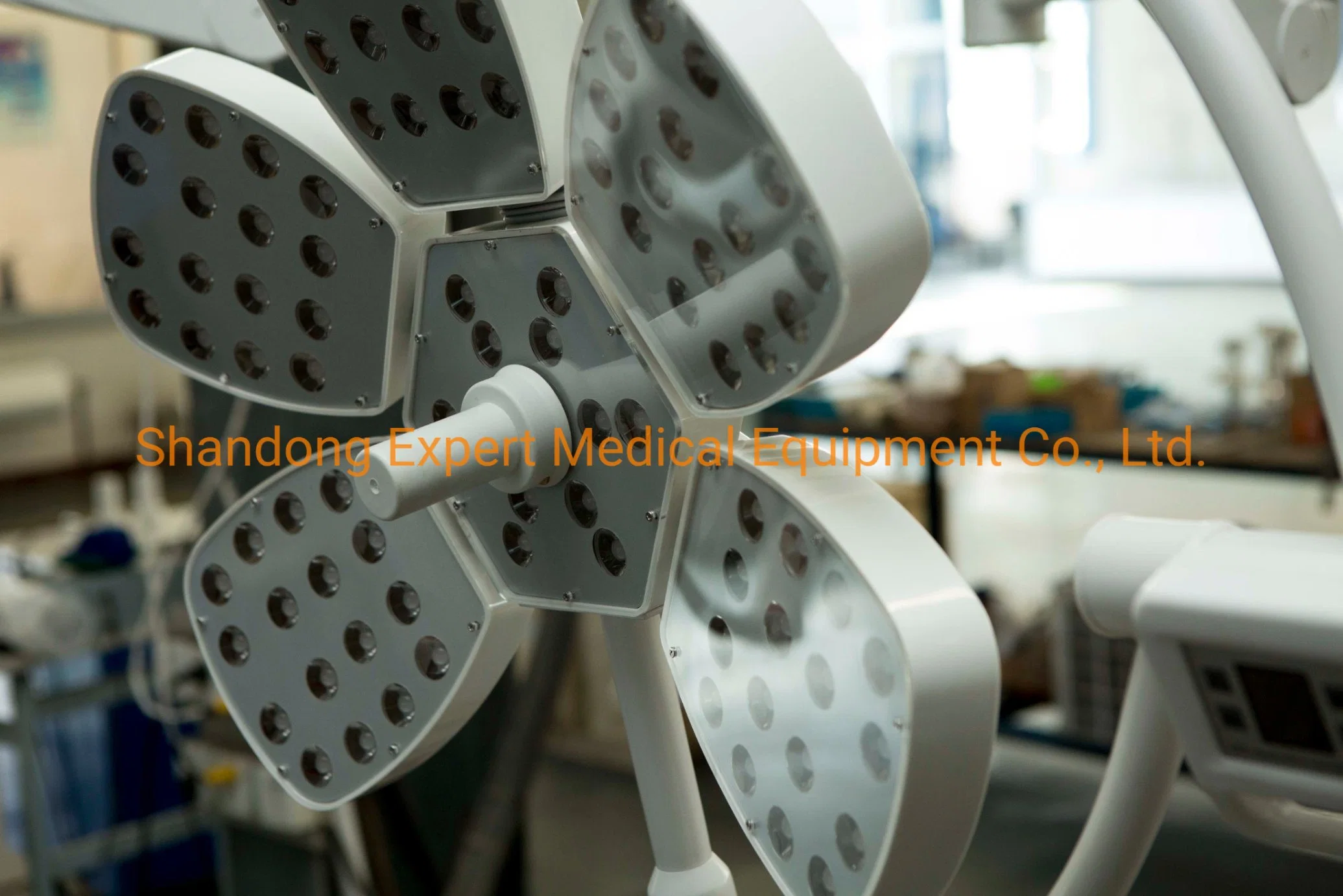 Medizinische Doppel-Dome-Deckenmontage chirurgische schattenlose LED-Betriebsleuchte Mit Camera Hospital