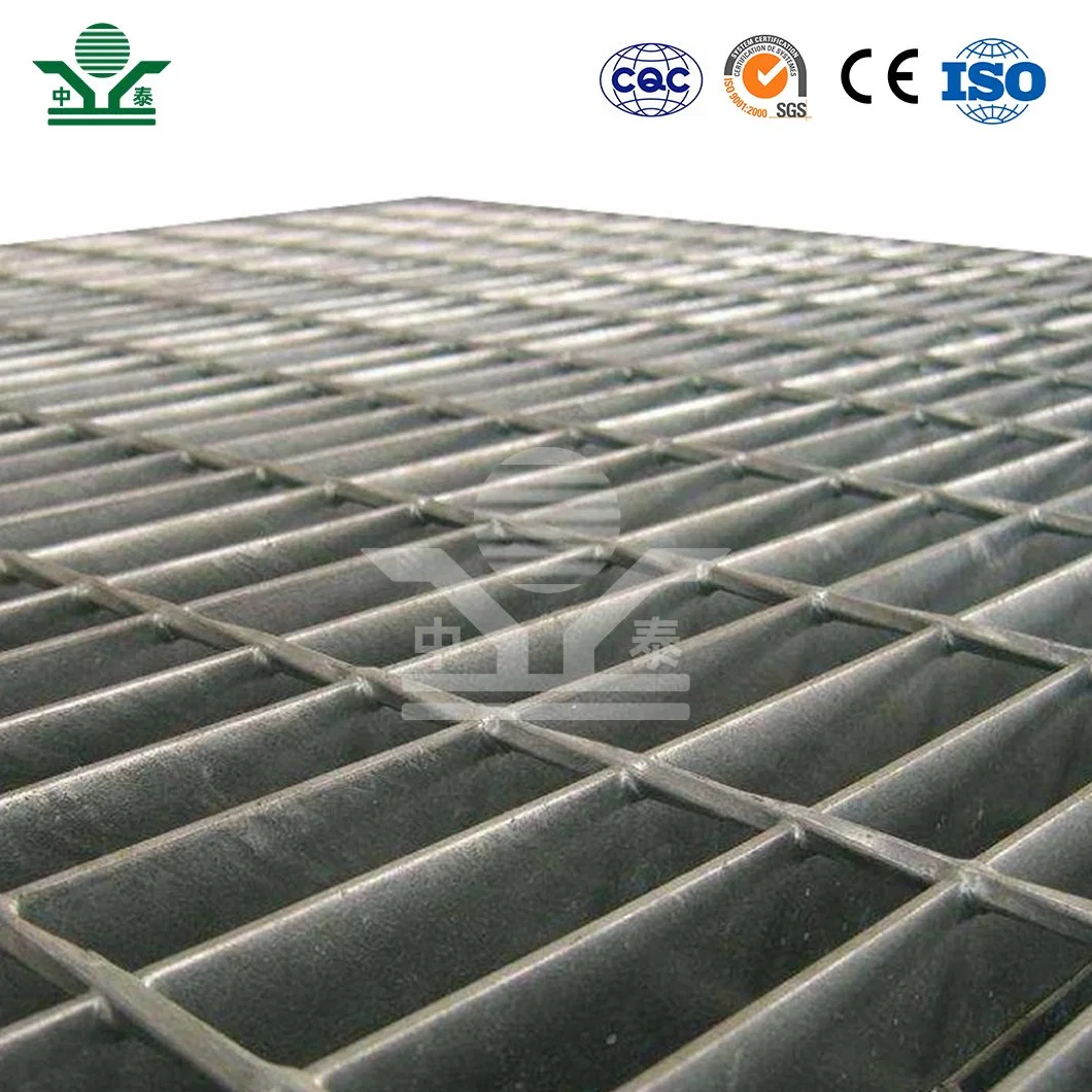 Zhongtai Linear Grated Drain China Manufacturers Steel Walkway Grating 1 - 1/2 Inch X 1/8 Inch Paint Plain Steel Grating