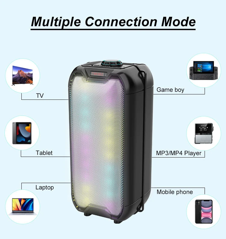 Zqs 4235 RGB Bluetooth RGB Outdoor Big Wireless Portable Speaker