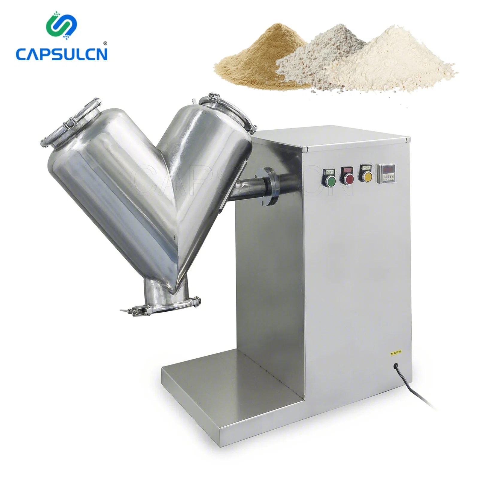 Capsulcn V-Type Chemical Mixer Industrial V20 Shape Pharmaceutical Lab Dry Powder Mixer